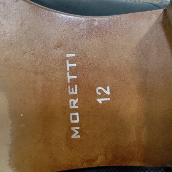 Moretti Black Label Leather Monk Strap Loafer Dress Shoes Men's Size 12 - Picture 12 of 12